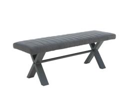 Moon upholstered bench
