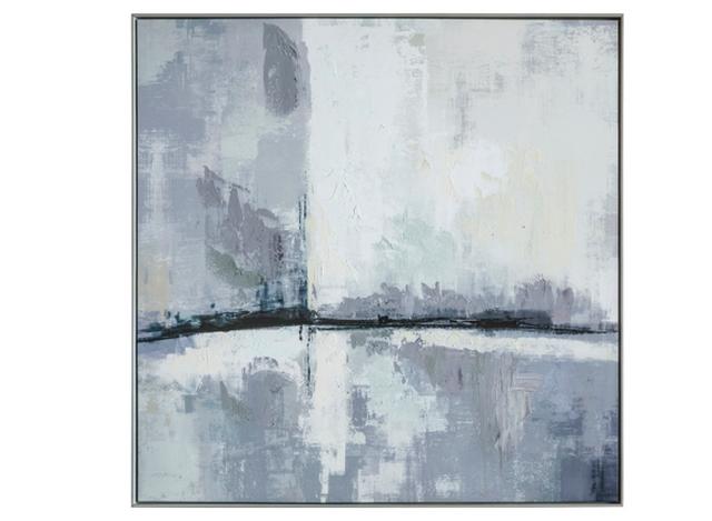 Abstract monochrome canvas wall art