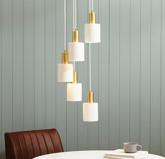 Bedroom lighting ideas – five shade pendant light