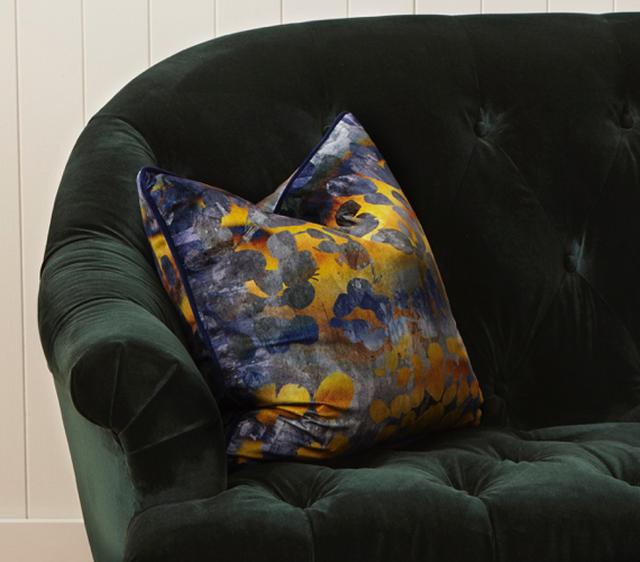 Bedroom colour scheme ideas – silk cushion