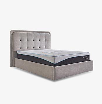 Ray LED Manual End Lift Ottoman Bed Frame