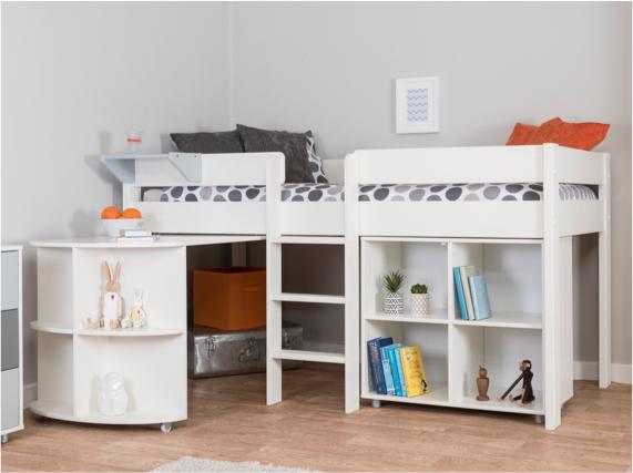 Attic bedroom ideas – mid sleeper bed