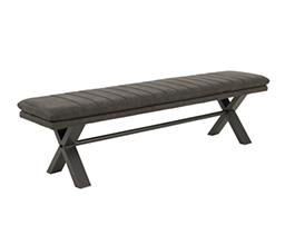 Moon upholstered bench