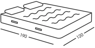 Normal double clearance mattress size