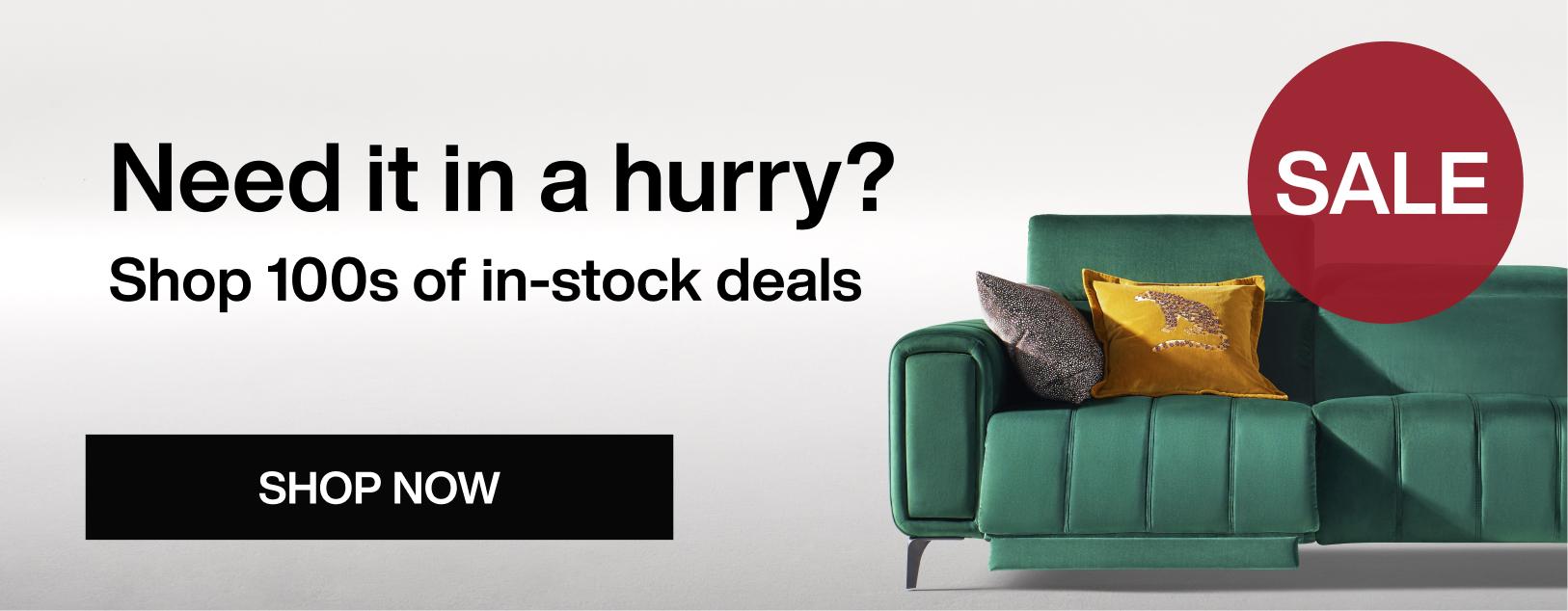 In stock and ready to go