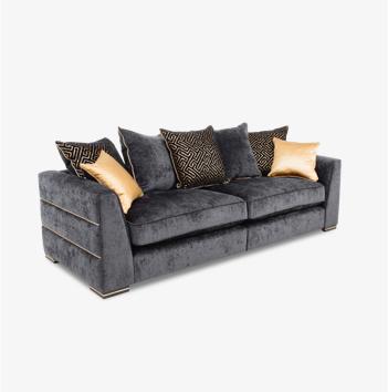 Bellissimo 4 Seater Split Frame Scatter Back Sofa