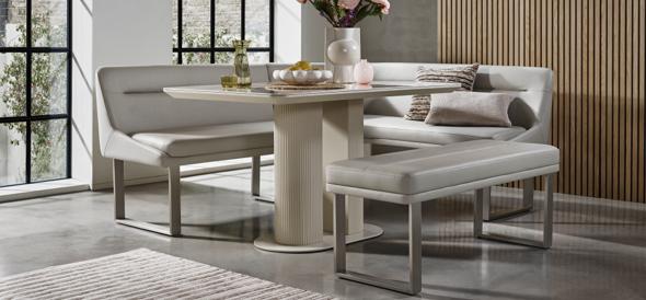 Shop our stylish dining range for a selection of contemporary and traditional options.