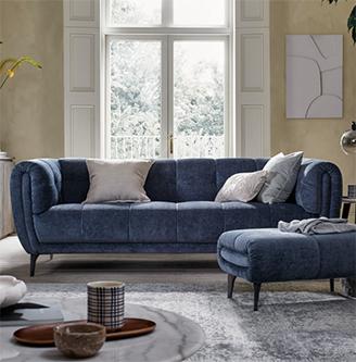 Sienna Fabric 3 Seater Sofa