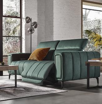 Elphaba Fabric 3 Seater Power Recliner Sofa with Storage Arms
