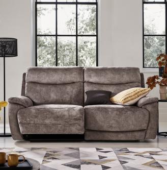 Sloane 3 Seater Fabric Power Recliner Sofa