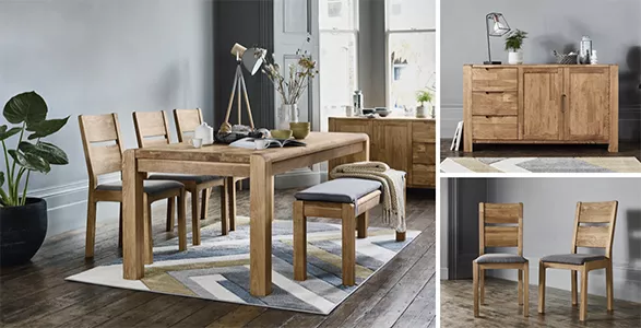 Solid Wood Furniture Village, Dining Chairs Set Of 4 Oak Furniture Land
