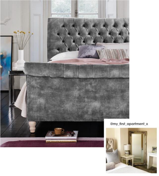 Glam bedroom Evie bedframe