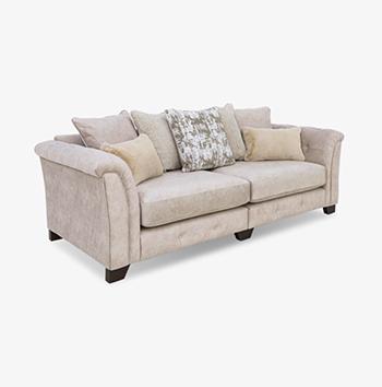 Boutique Aura 4 Seater Scatter Back Split Frame Sofa