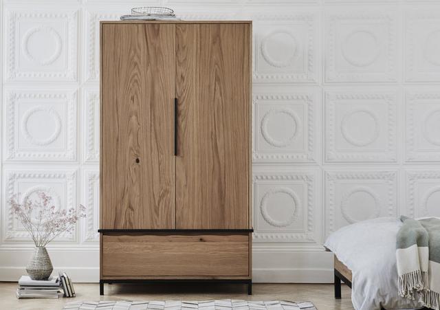 wooden wardrobe