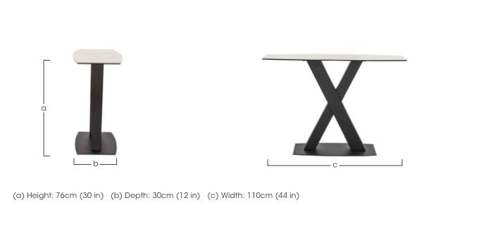 Arctic Console Table in  on Furniture Village