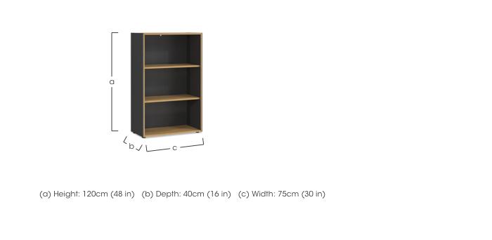 Aden Wide Bookcase in  on Furniture Village