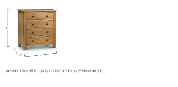 Addison 4 Drawer Chest in  on Furniture Village
