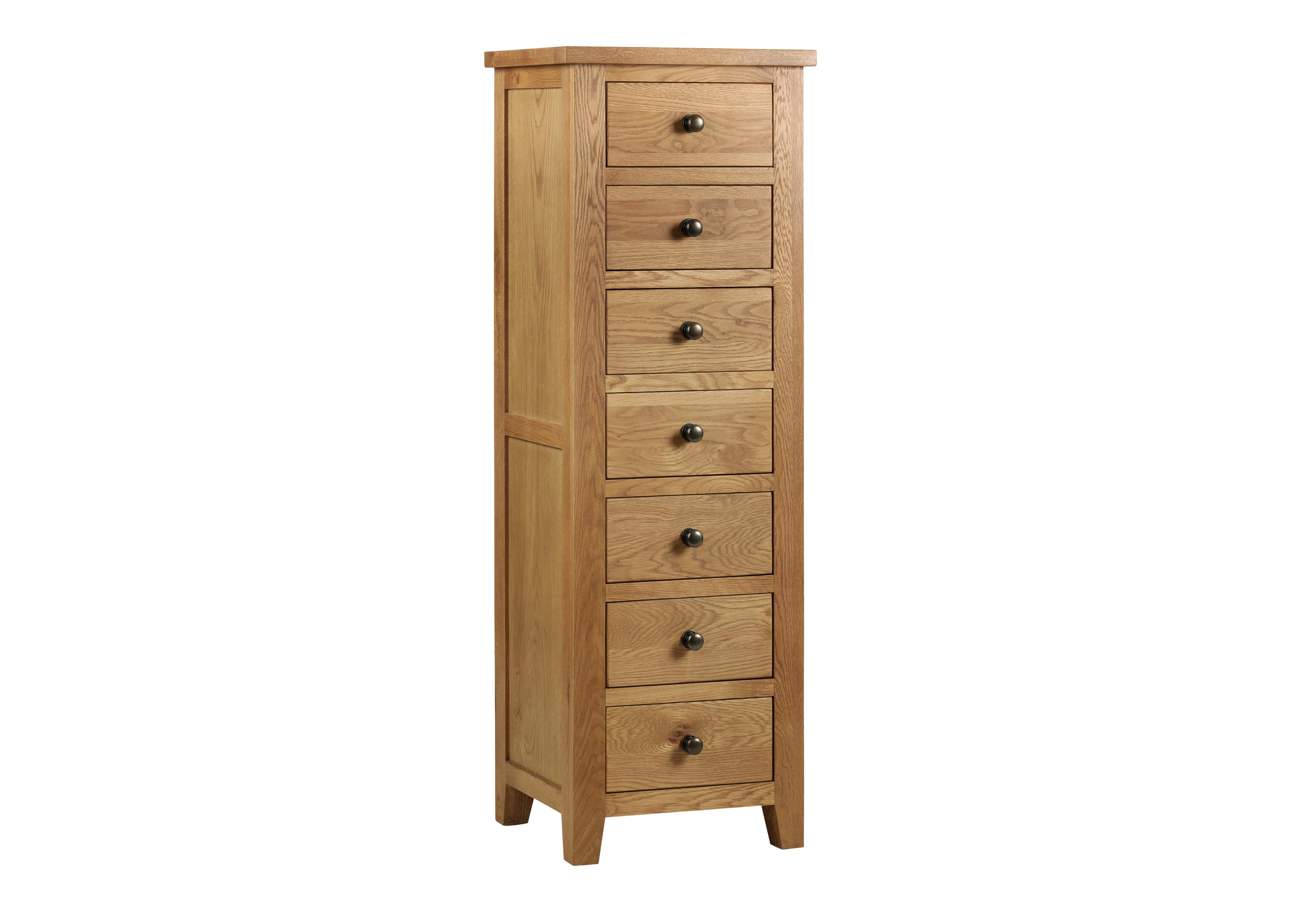 Addison 7 Drawer Narrow Chest in  on Furniture Village