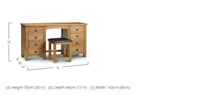 Addison Twin Pedestal Dressing Table in  on Furniture Village