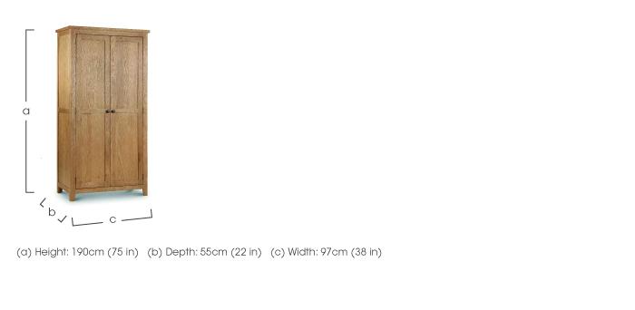 Addison 2 Door Wardrobe in  on Furniture Village