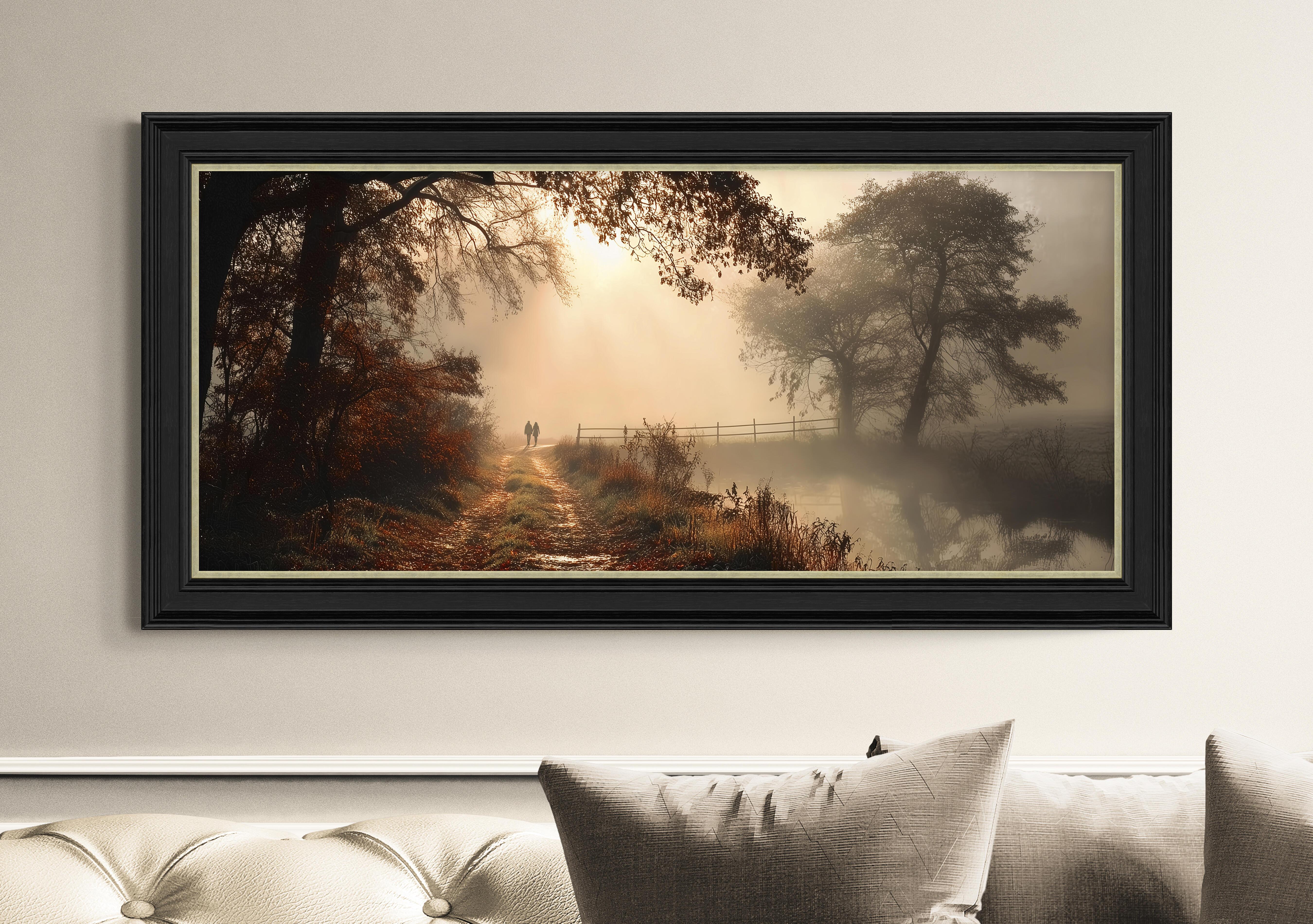 Afternoon Amber Framed Picture in  on Furniture Village