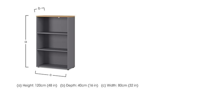 Agenda 3 Shelf Wide Bookcase in  on Furniture Village