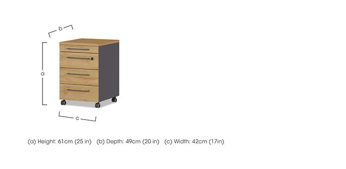 Agenda Rolling Pedestal Unit in  on Furniture Village