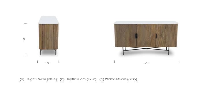 Aimar 3 Door Sideboard in  on Furniture Village
