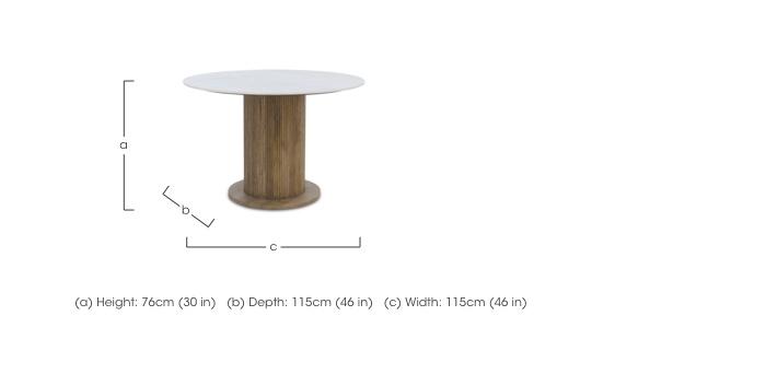 Aimar Round Dining Table in  on Furniture Village