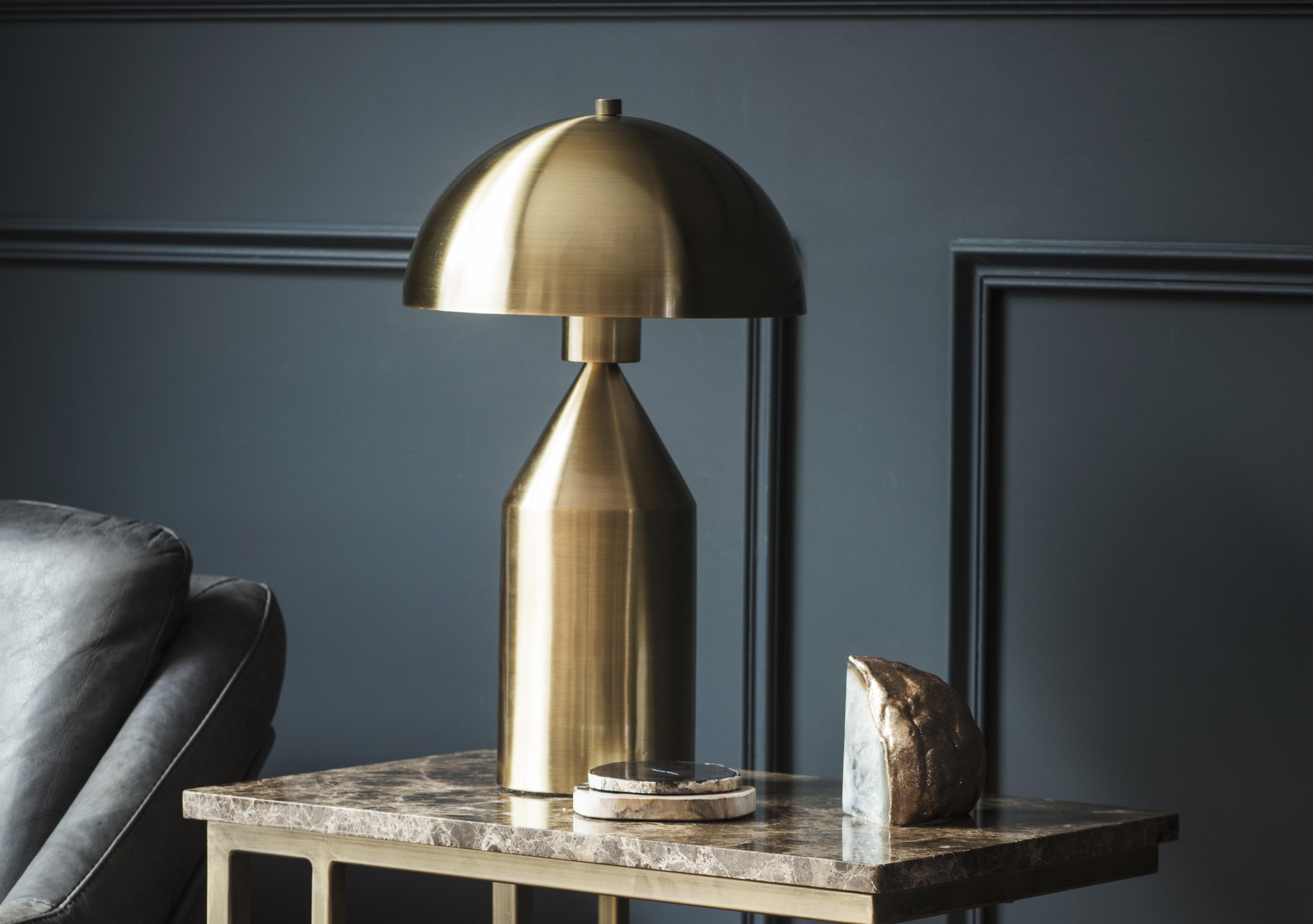 Alba Copper Table Lamp in  on Furniture Village