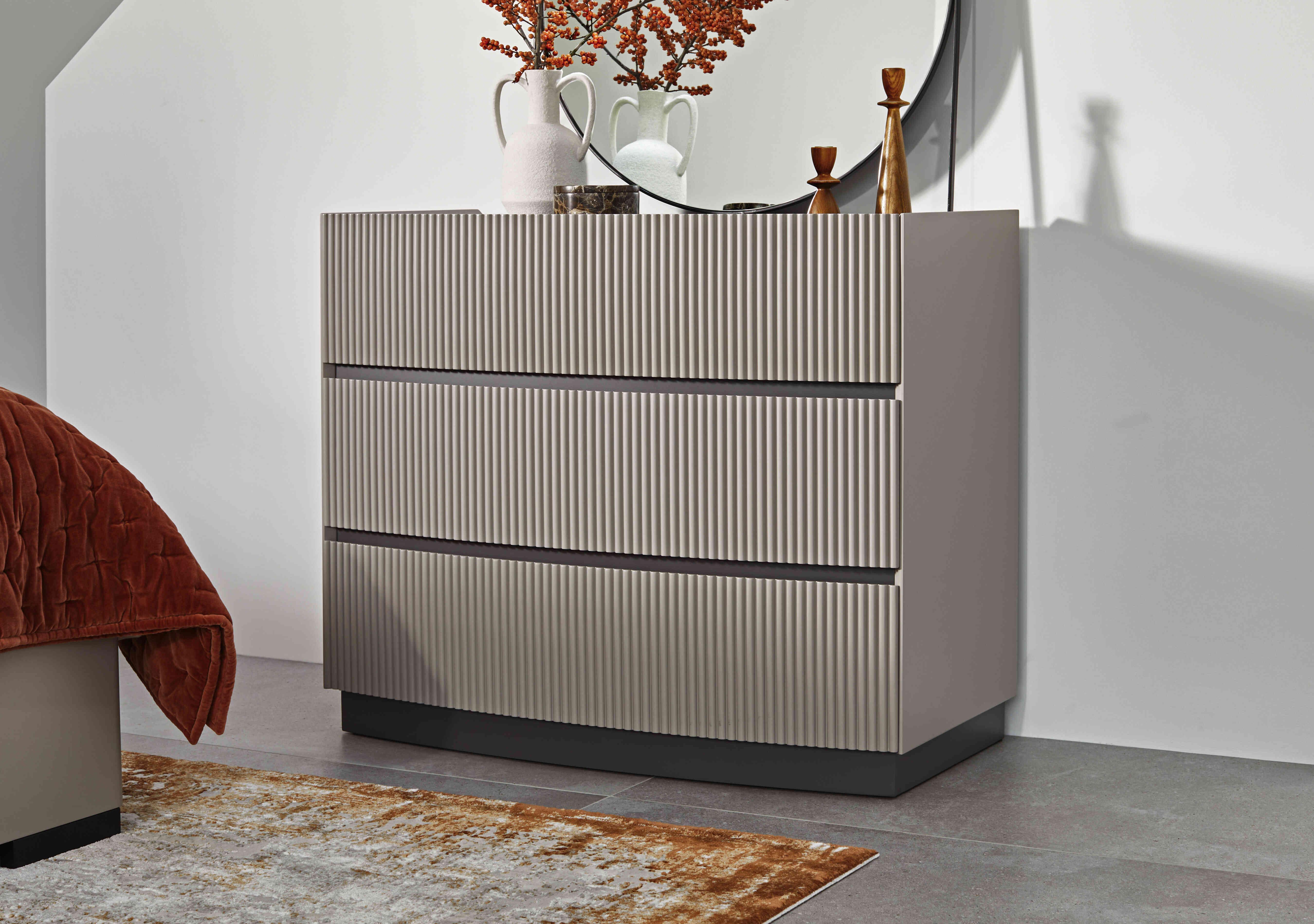 Alessio 3 Drawer Dresser in  on Furniture Village