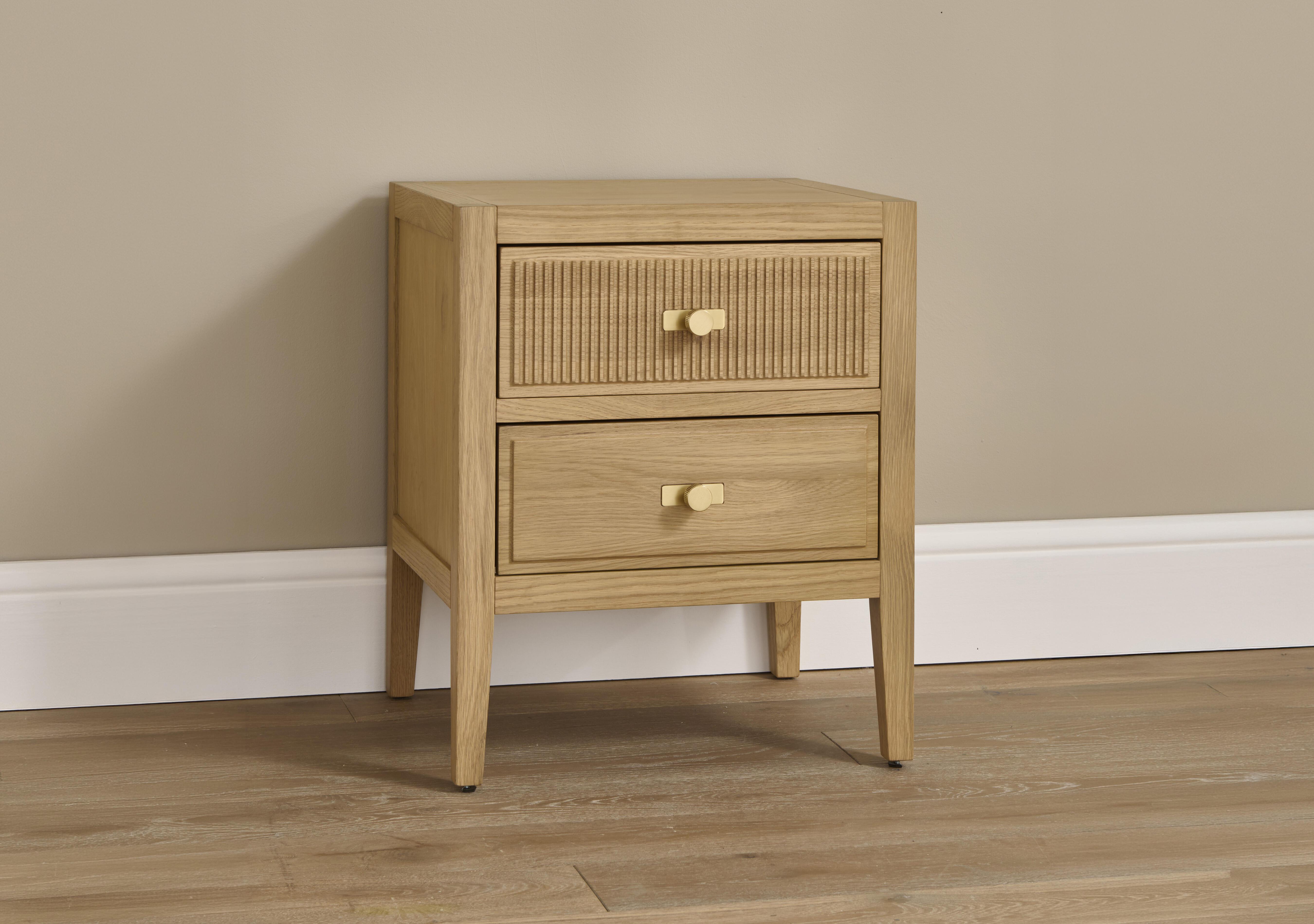 Alicent 2 Drawer Bedside Cabinet in  on Furniture Village