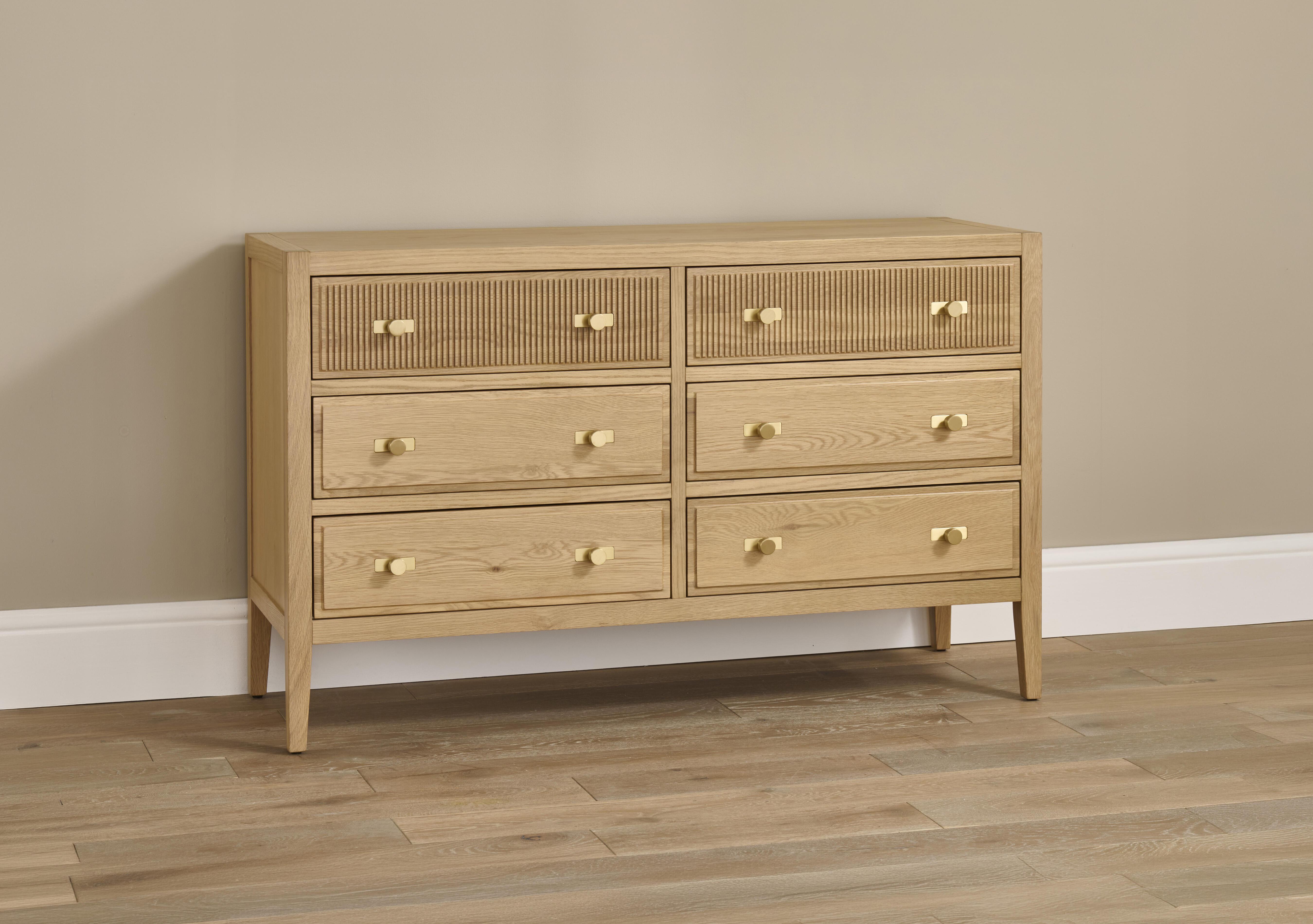 Alicent 3+3 Drawer Wide Chest in  on Furniture Village