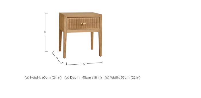 Alicent 1 Drawer Bedside Table in  on Furniture Village