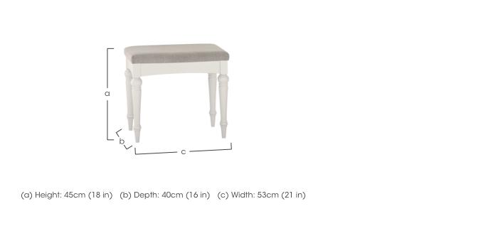 Annecy Dressing Table Stool in  on Furniture Village