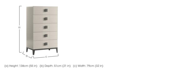 Alpine 5 Drawer Chest in  on Furniture Village