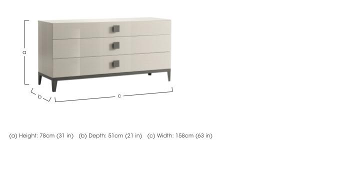 Alpine 3 Drawer Dresser in  on Furniture Village