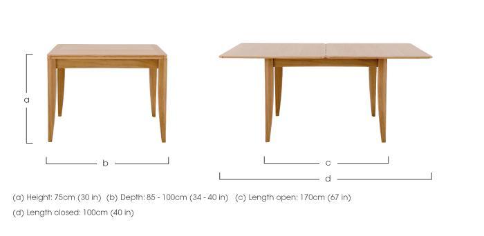 Artisan Flip Top Extending Dining Table in  on Furniture Village