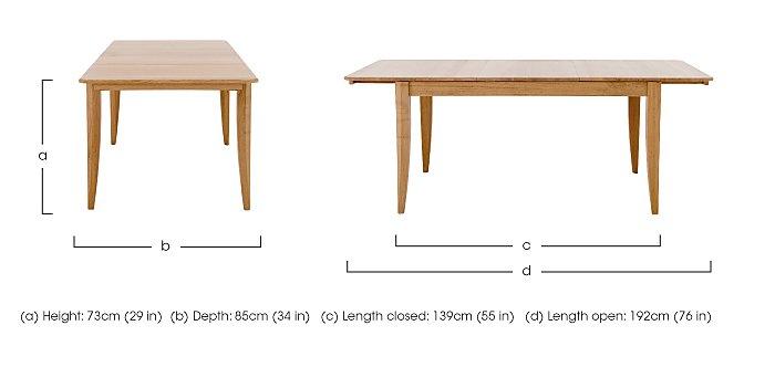 Artisan Medium Extending Dining Table in  on Furniture Village