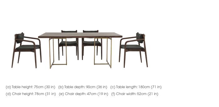 Art Deco Table and 4 Dining Chairs in  on Furniture Village