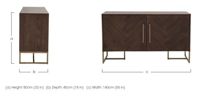 Art Deco 2 Door Sideboard in  on Furniture Village