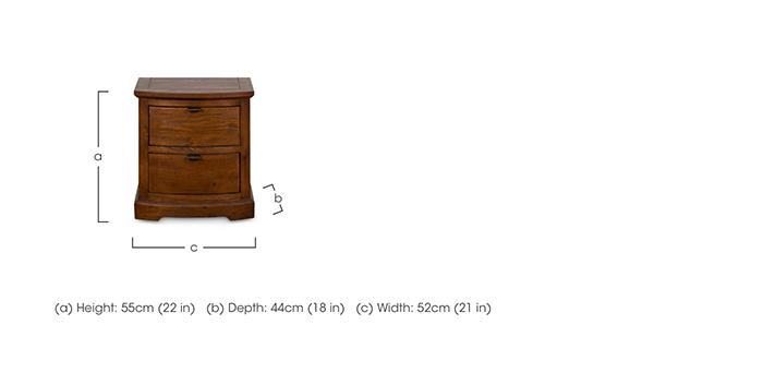 Arthur 2 Drawer Bedside Chest in  on Furniture Village