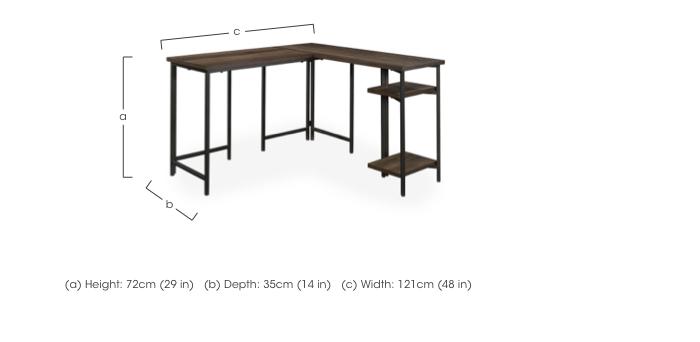 Asher Corner Desk in  on Furniture Village