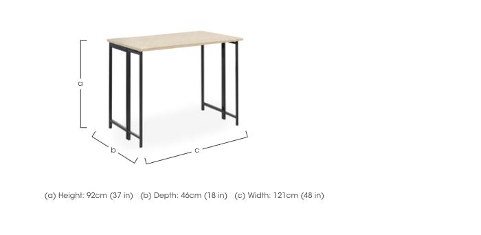 Asher High Worktable with Flip Extension in  on Furniture Village