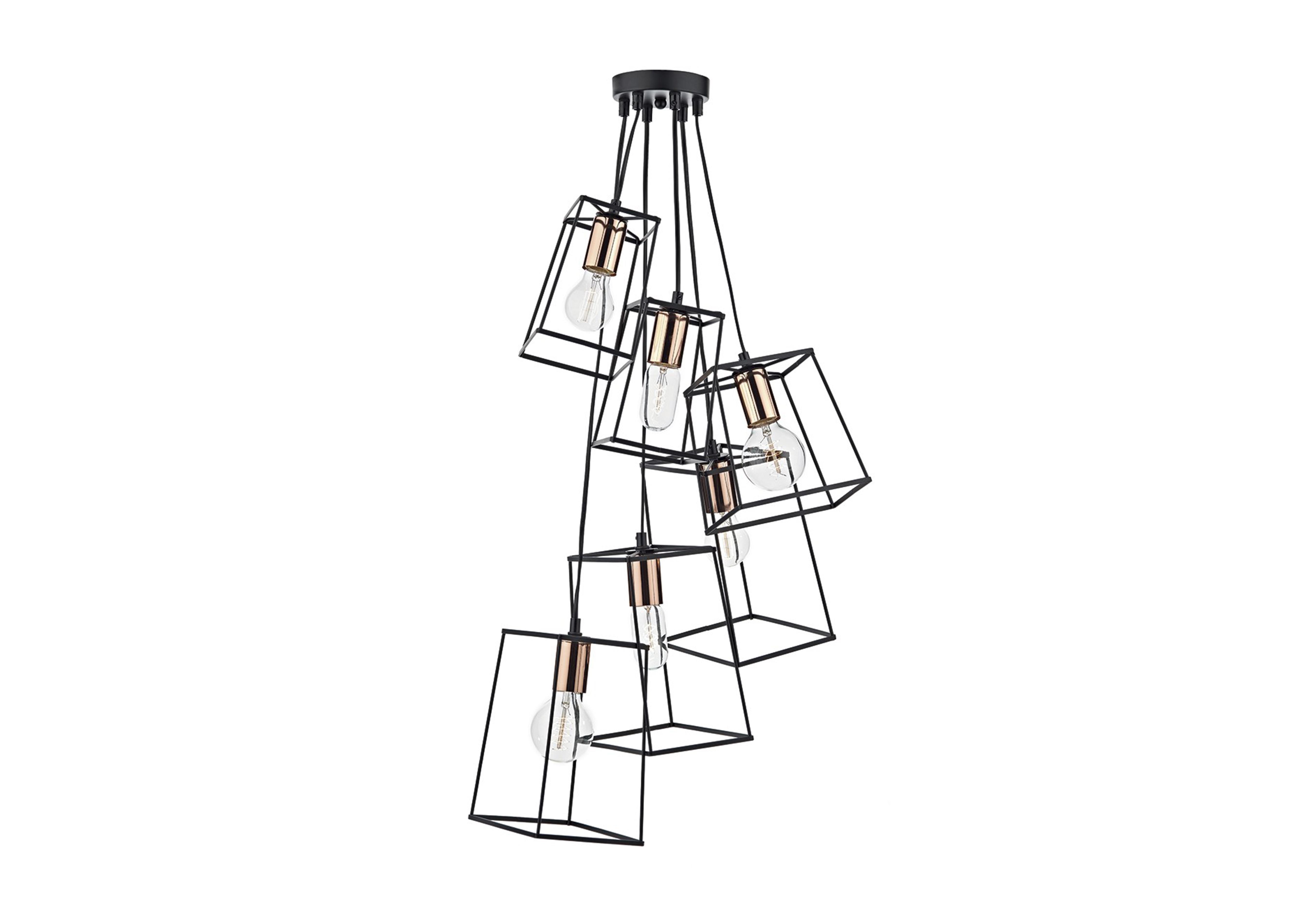 Asher 6 Light Cluster Pendant in  on Furniture Village
