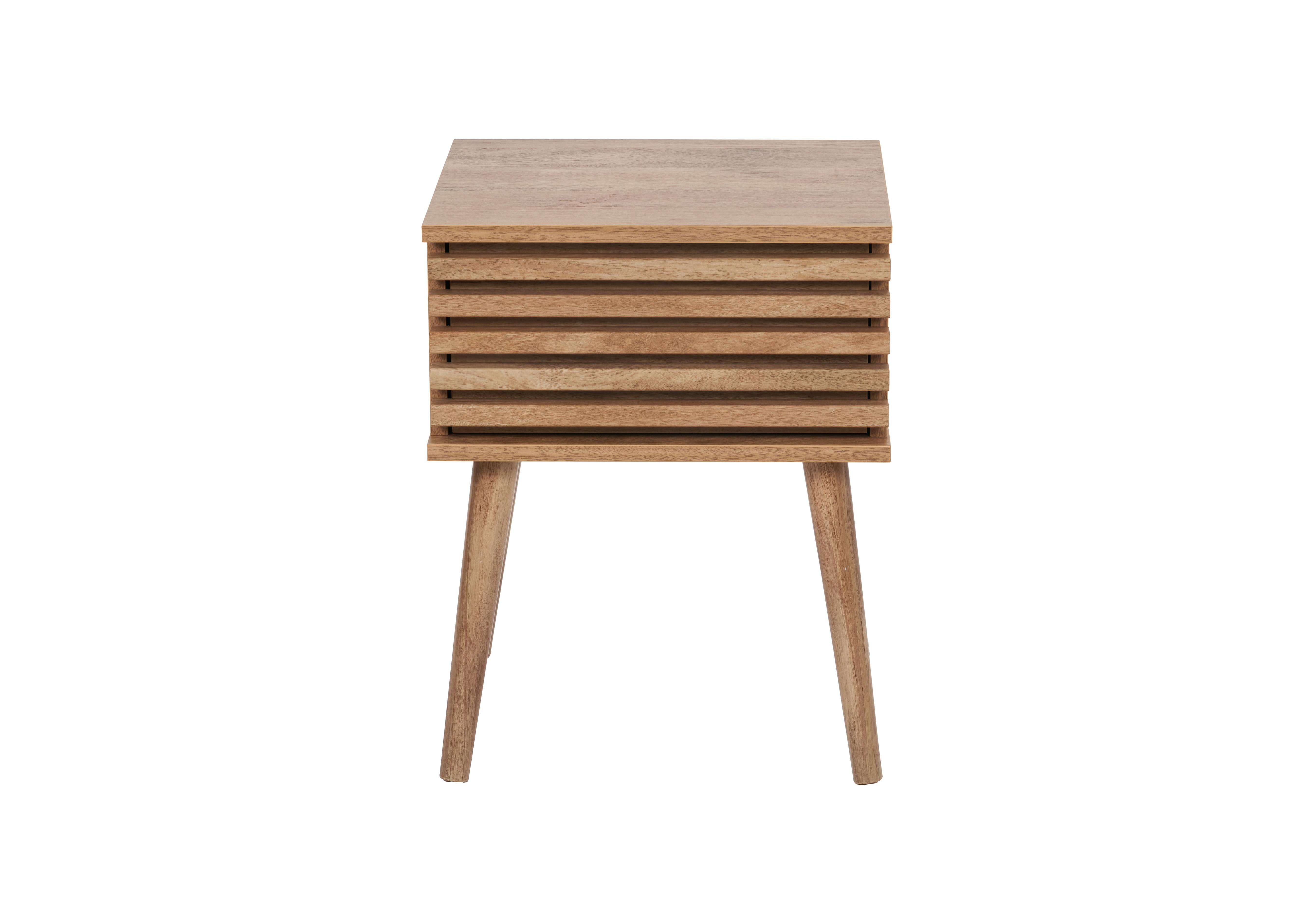 Aksel Wood Bedside Table Furniture Village