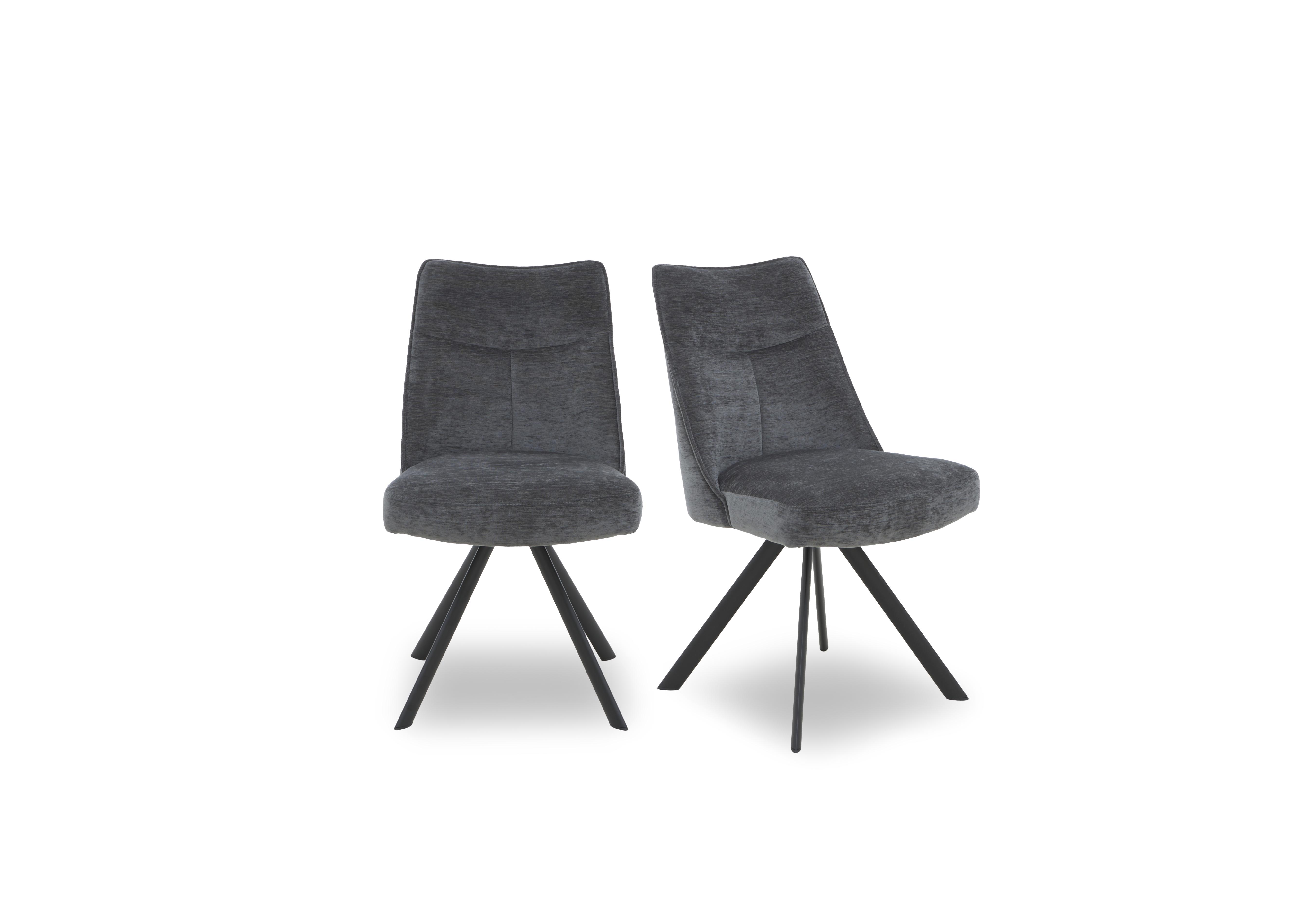 Athena Pair of Swivel Dining Chairs in  on Furniture Village