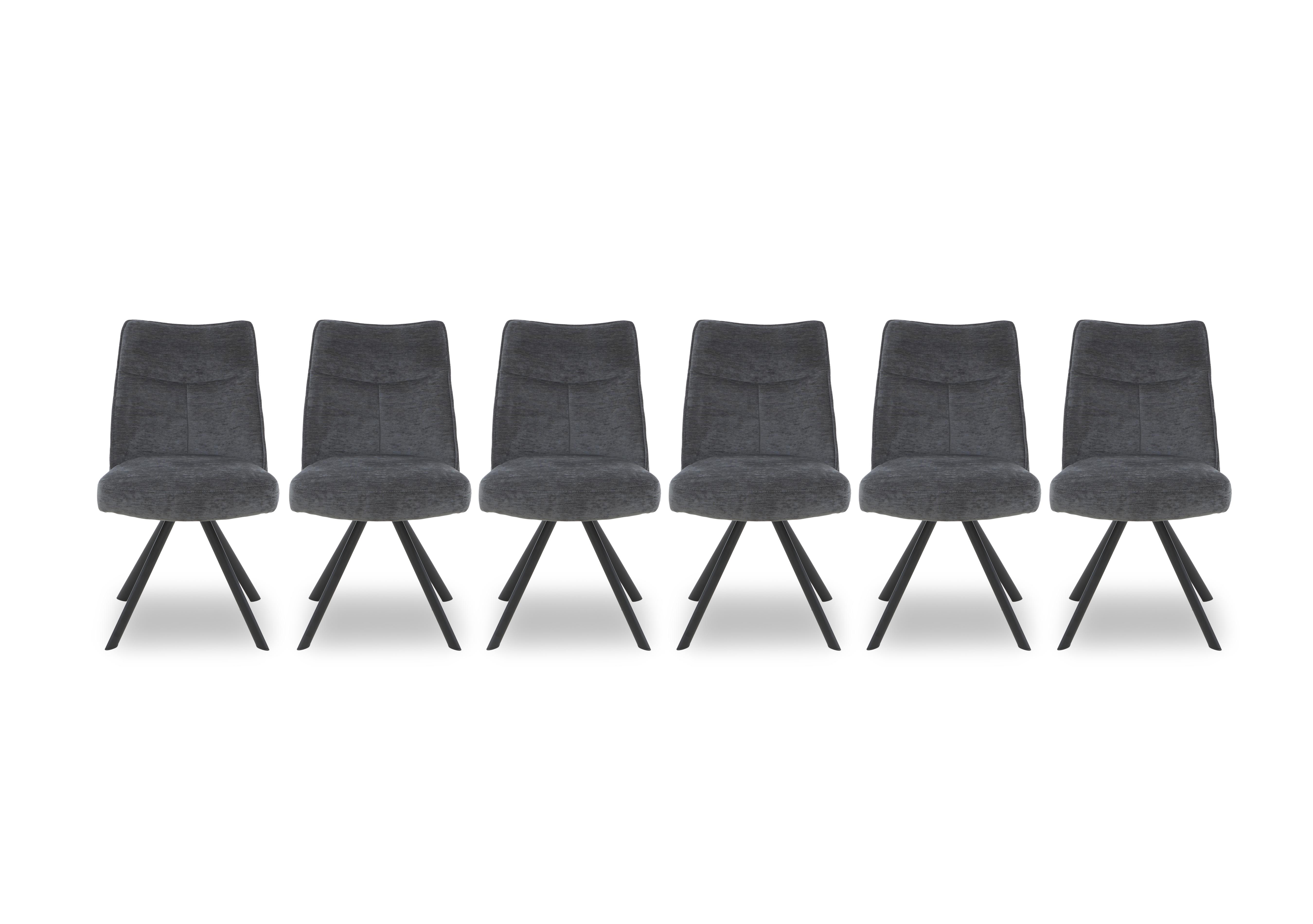 Athena Set of 6 Swivel Dining Chairs in  on Furniture Village