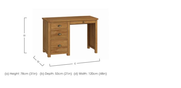 Atlantic Single Pedestal Desk in  on Furniture Village