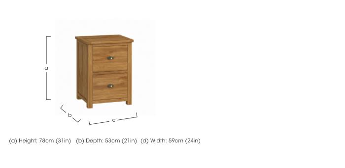 Atlantic 2 Drawer Filing Cabinet in  on Furniture Village